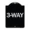 Signmission Designer Series Sign-3-Way, Black & Silver Heavy-Gauge Aluminum Sign, 24" x 18", BS-1824-24408 A-DES-BS-1824-24408 - alternate 1